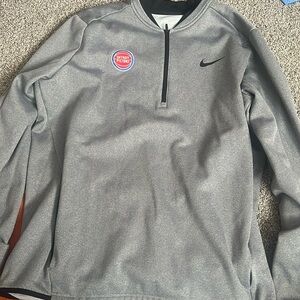 Nike 1/4 Zip Detroit Pistons Dri-Fit